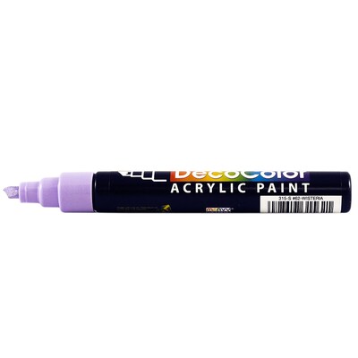 Marvy Uchida Acrylic Paint Markers, Chisel Tip, Wisteria Purple, 2/Pack (526315WISa)