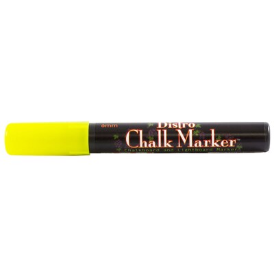 Marvy Uchida® Broad Point Erasable Chalk Markers, Neon Yellow, 2/Pack (526480NYa)