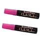 Marvy Uchida® Jumbo Point Erasable Chalk Markers, Hot Pink, 2/Pack (526481HPa)