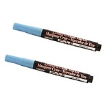 Marvy Uchida® Fine Point Erasable Chalk Markers, Baby Blue, 2/Pack (526482BBa)