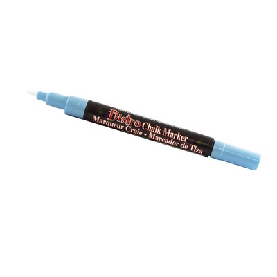 Marvy Uchida® Fine Point Erasable Chalk Markers, Baby Blue, 2/Pack (526482BBa)