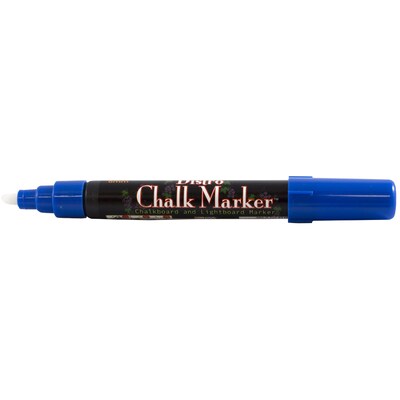 Marvy Uchida® Broad Point Erasable Chalk Markers, Blue, 2/Pack (526480BUa)