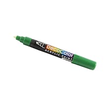 Marvy Uchida Acrylic Paint Markers, Chisel Tip, Green, 2/Pack (526315GRa)