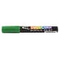 Marvy Uchida Acrylic Paint Markers, Chisel Tip, Green, 2/Pack (526315GRa)