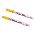 Marvy Uchida Opaque Paint Markers, Fine Tip, Yellow, 2/Pack (7665914a)