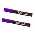 Marvy Uchida® Broad Point Erasable Chalk Markers, Purple, 2/Pack (526480PUa)