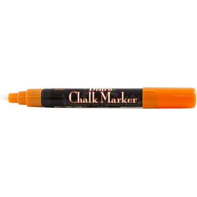 Marvy Uchida® Broad Point Erasable Chalk Markers, Orange, 2/Pack (526480ORa)