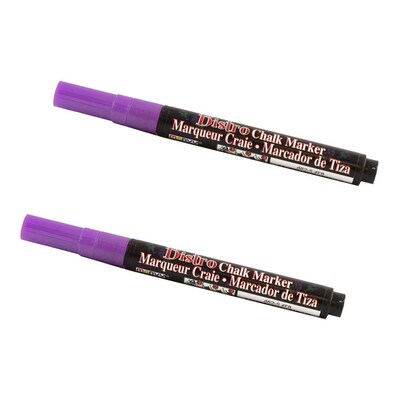 Marvy Uchida® Fine Point Erasable Chalk Markers, Violet Purple, 2/Pack (526482VIa)