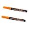 Marvy Uchida® Fine Point Erasable Chalk Markers, Orange, 2/Pack (526482ORa)