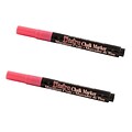 Marvy Uchida® Fine Point Erasable Chalk Markers, Coral Pink, 2/Pack (526482CPa)