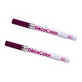 Marvy Uchida Opaque Paint Markers, Fine Tip, Plum Purple, 2/Pack (7665905a)