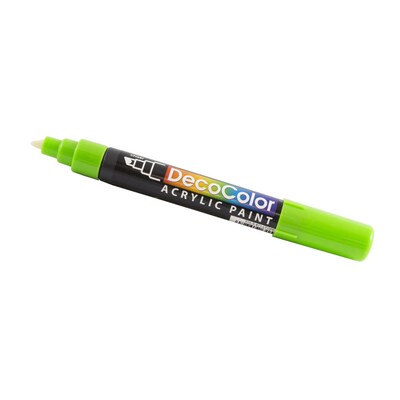 Marvy Uchida Acrylic Paint Markers, Chisel Tip, Light Green, 2/Pack (526315LGa)