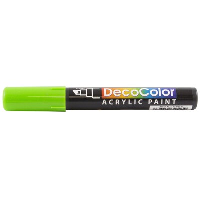 Marvy Uchida Acrylic Paint Markers, Chisel Tip, Light Green, 2/Pack (526315LGa)