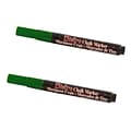 Marvy Uchida® Fine Point Erasable Chalk Markers, Green, 2/Pack (526482GRa)