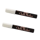 Marvy Uchida® Broad Point Erasable Chalk Markers, White, 2/Pack (526480WHa)