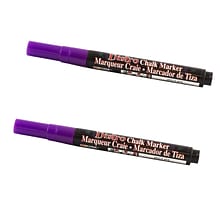 Marvy Uchida® Fine Point Erasable Chalk Markers, Purple, 2/Pack (526482PUa)