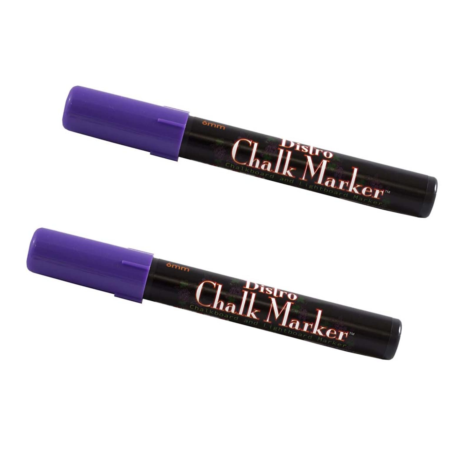 Marvy Uchida® Broad Point Erasable Chalk Markers, Violet Purple, 2/Pack (526480VIa)