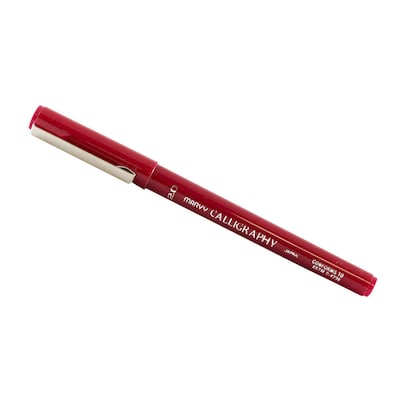 Marvy Uchida Calligraphy Pen Set, Ultra Fine, Red Markers, 2/Pack (6504956a)