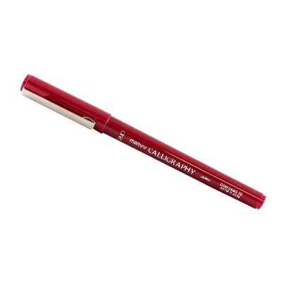 Marvy Uchida Calligraphy Pen Set, Ultra Fine, Red Markers, 2/Pack (6504956a)