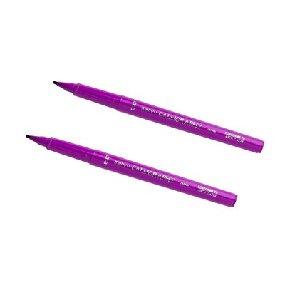 Marvy Uchida Calligraphy Pen Set, Ultra Fine, Lilac Purple Markers, 2/Pack (6504955a)