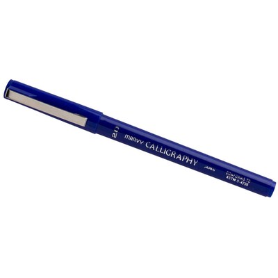 Marvy Uchida Calligraphy Pen Set, Ultra Fine, Blue Markers, 2/Pack (6504954a)