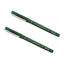 Marvy Uchida Calligraphy Pen Set, Ultra Fine, Green, 2/Pack (6506113a)