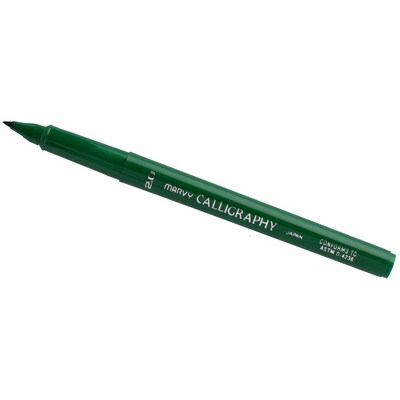 Marvy Uchida Calligraphy Pen Set, Ultra Fine, Green, 2/Pack (6506113a)