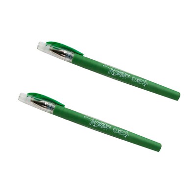 Marvy Uchida Gel Pens, 0.7 mm, Green, 2/Pack (6534965a)