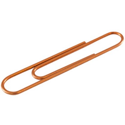 JAM Paper® Colored Jumbo Paper Clips, Large 2 Inch, Rose Gold Paperclips, 2 Packs of 75 (21832059a)