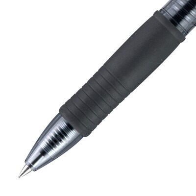 Pilot G2 Retractable Gel Pens, Fine Point, Black Ink, Dozen (31020)