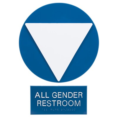 All Gender Restroom ADA Signs, CA Combo Pack