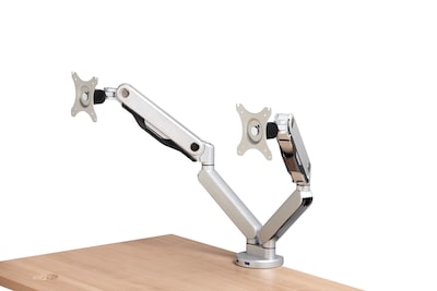 HON 21 USB Dual Monitor Arm, Silver, (Includes White Glove Installation) (HONBDMAUSBDSM)