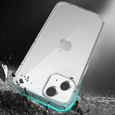 SaharaCase Hybrid-Flex Hard Shell MagSafe Phone Case for iPhone 15, Shock Absorbing, Clear (CP00438)