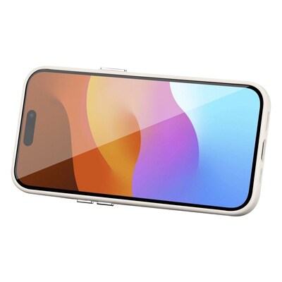 SaharaCase FingerGrip MagSafe Phone Case for iPhone 15, Shock Absorbing, White (CP00444)