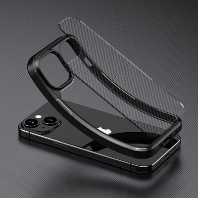 SaharaCase Anti-Slip MagSafe Phone Case for iPhone 15 Plus, Shock Absorbing, Black (CP00448)
