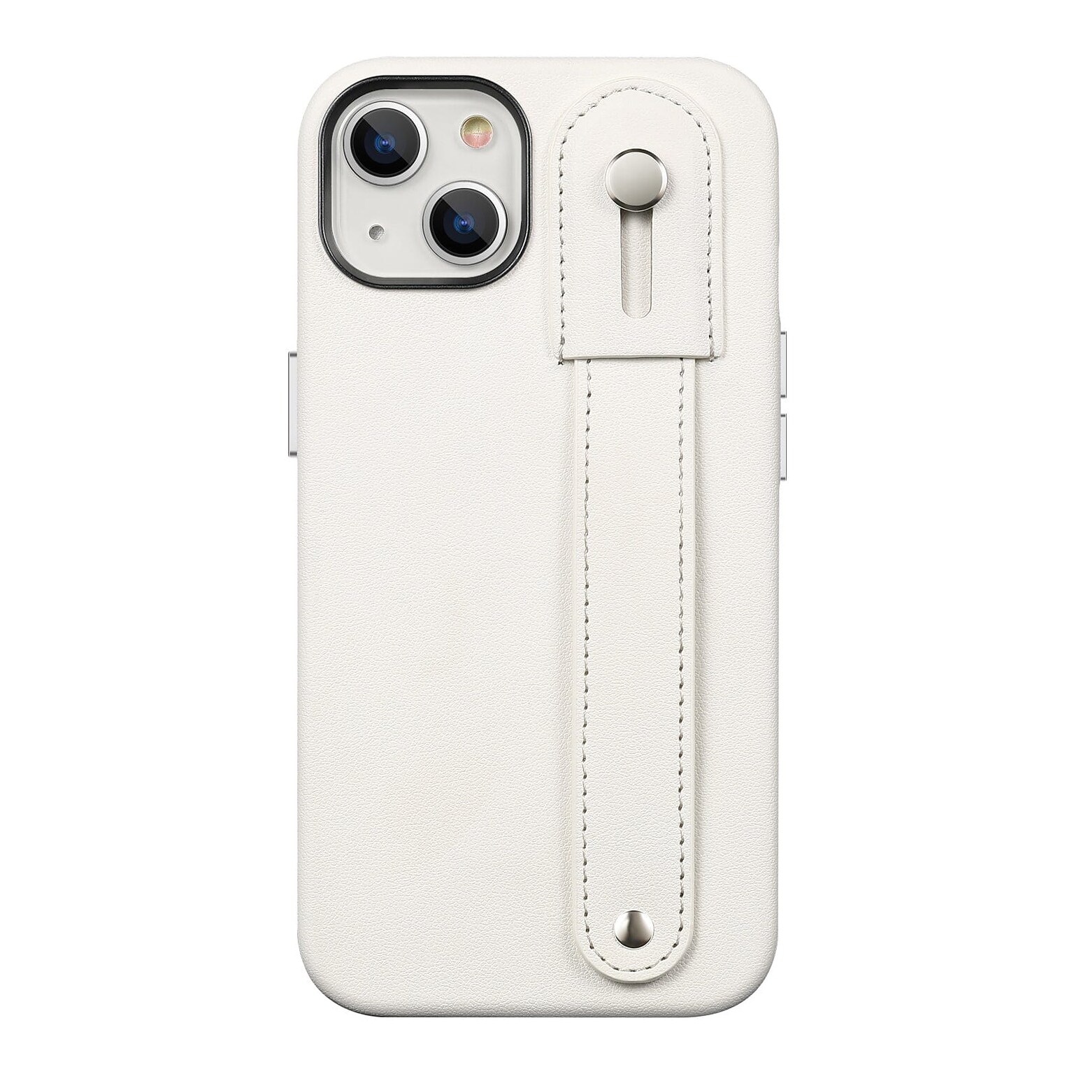 SaharaCase FingerGrip MagSafe Phone Case for iPhone 15 Plus, Shock Absorbing, White (CP00453)