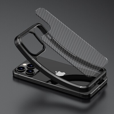 SaharaCase Anti-Slip MagSafe Phone Case for iPhone 15 Pro, Shock Absorbing, Black (CP00457)