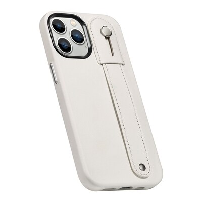 SaharaCase FingerGrip MagSafe Phone Case for iPhone 15 Pro, Shock Absorbing, White (CP00466)