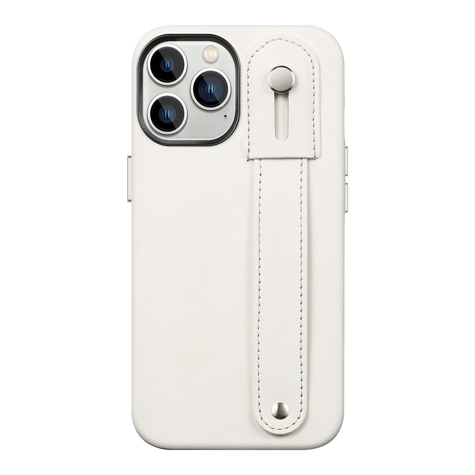 SaharaCase FingerGrip MagSafe Phone Case for iPhone 15 Pro, Shock Absorbing, White (CP00466)