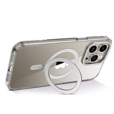 SaharaCase Hybrid-Flex Kickstand MagSafe Phone Case for iPhone 15 Pro Max, Shock Absorbing, Clear (CP00473)
