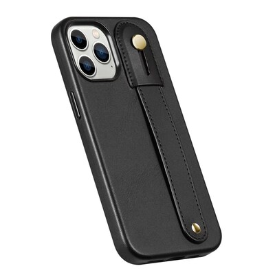 SaharaCase FingerGrip MagSafe Phone Case for iPhone 15 Pro Max, Shock Absorbing, Black (CP00478)