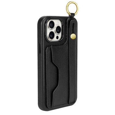 SaharaCase FingerGrip MagSafe Phone Case for iPhone 15 Pro Max, Shock Absorbing, Black (CP00484)
