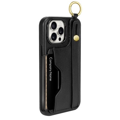 SaharaCase FingerGrip MagSafe Phone Case for iPhone 15 Pro Max, Shock Absorbing, Black (CP00484)