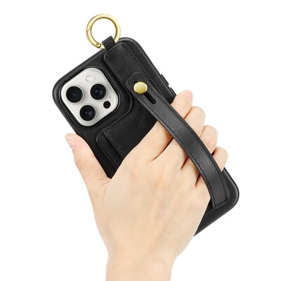 SaharaCase FingerGrip MagSafe Phone Case for iPhone 15 Pro Max, Shock Absorbing, Black (CP00484)