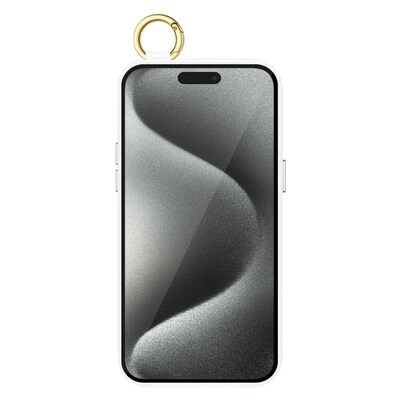 SaharaCase FingerGrip Phone Case for iPhone 15 Pro Max, Shock Absorbing, White (CP00485)