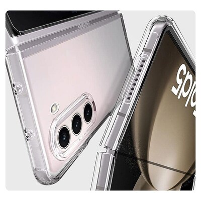 SaharaCase Hybrid-Flex Hard Shell MagSafe Phone Case for Samsung Galaxy Z Fold5, Shock Absorbing, Clear (CP00504)