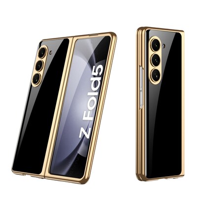 SaharaCase MagSafe Phone Case for Samsung Galaxy Z Fold5, Shock Absorbing, Black/Gold (CP00505)