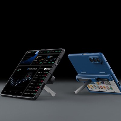 SaharaCase GRIP MagSafe Phone Case for Samsung Galaxy Z Fold5, Shock Absorbing, Blue (CP00508)