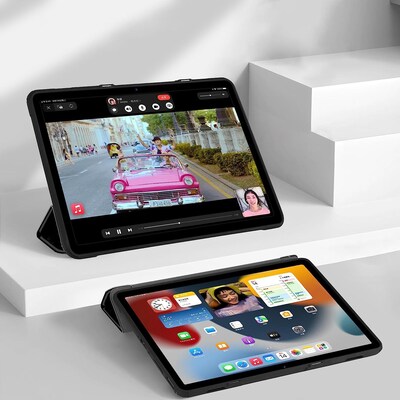 SaharaCase Tri-Fold Folio Case for Amazon Fire Max 11, Black (TB00307)