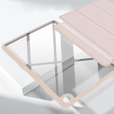 SaharaCas Tri-Fold Folio Case for Amazon Fire Max 11, Rose Gold (TB00308)